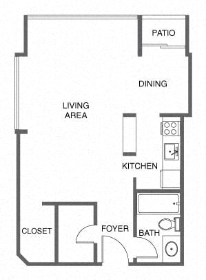 Studio floor plan