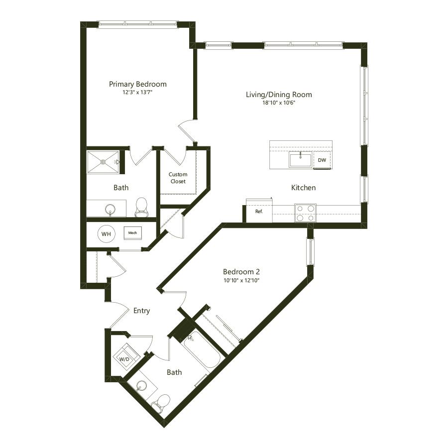 B05.1 - 2x2 floor plan