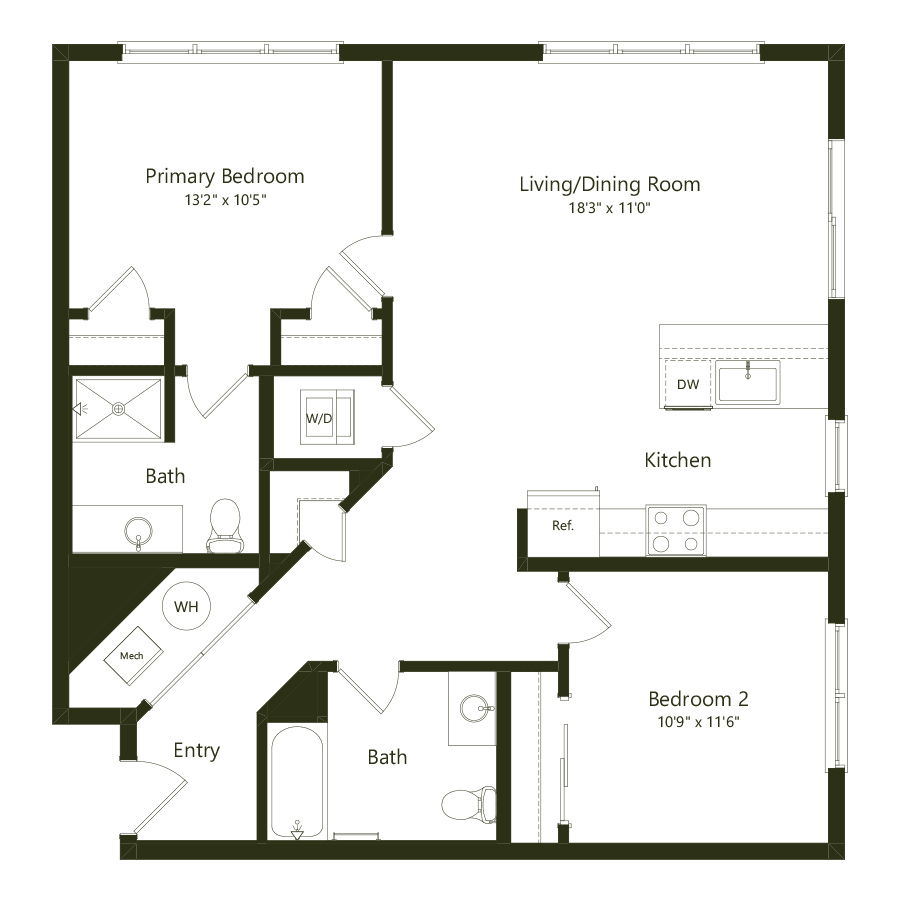 B01 - 2x2 floor plan