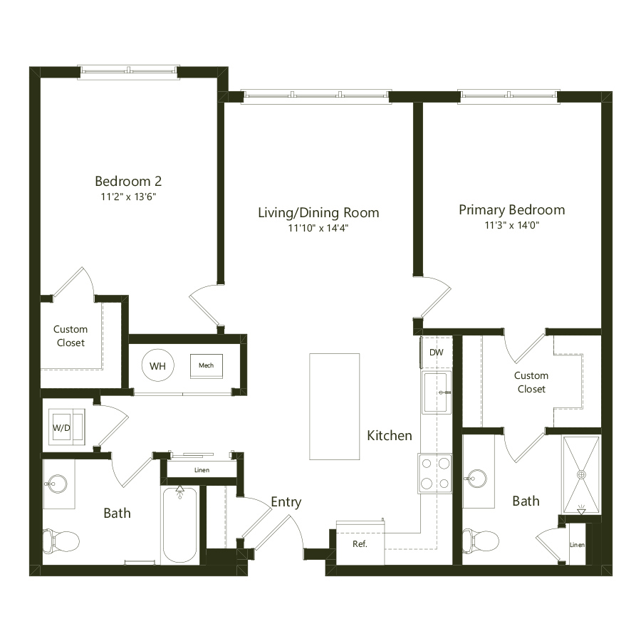 B04 - 2x2 floor plan