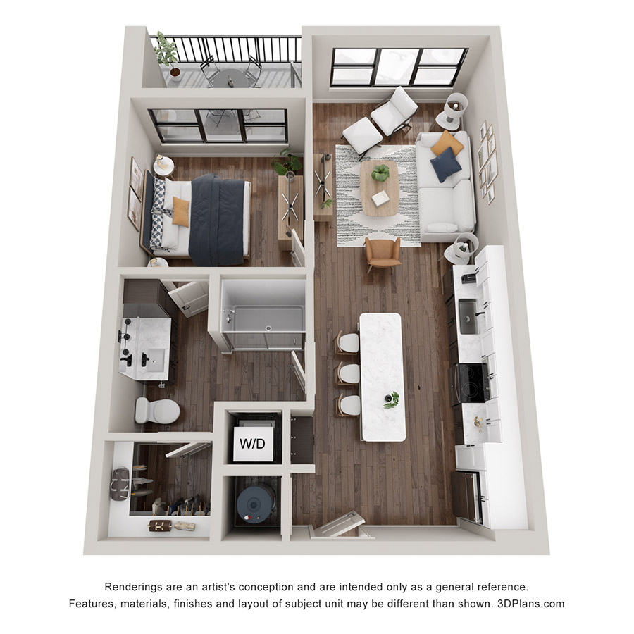 The North floor plan