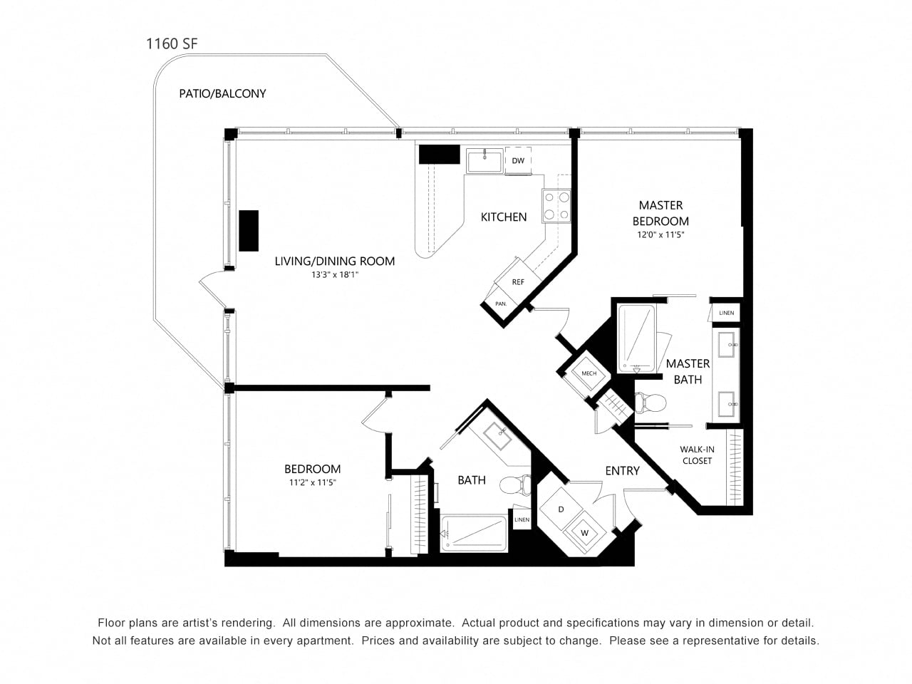 2 Bedroom C floor plan
