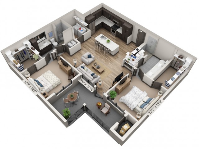 B3B floor plan