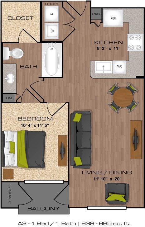 A2 floor plan