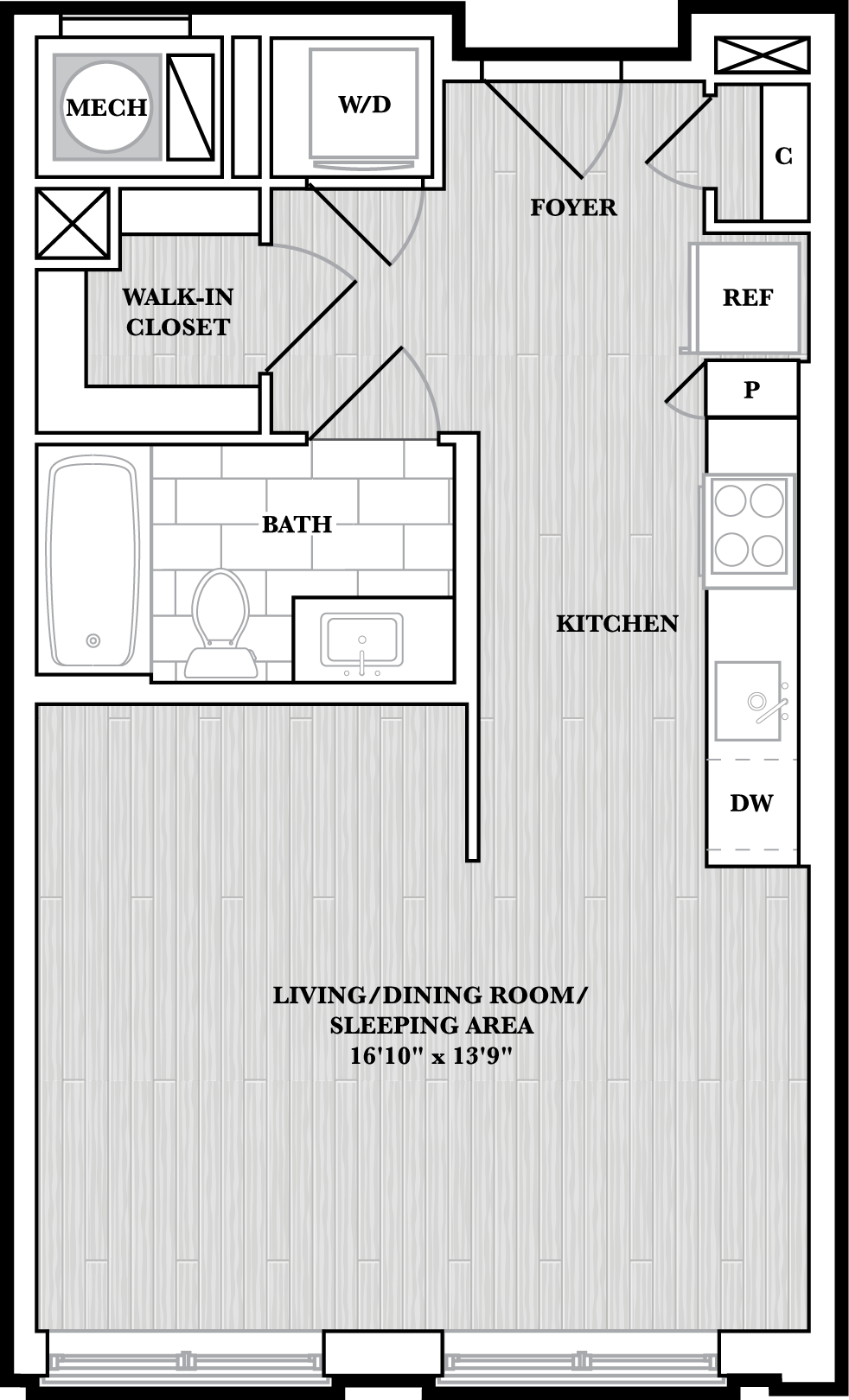 Studio floor plan