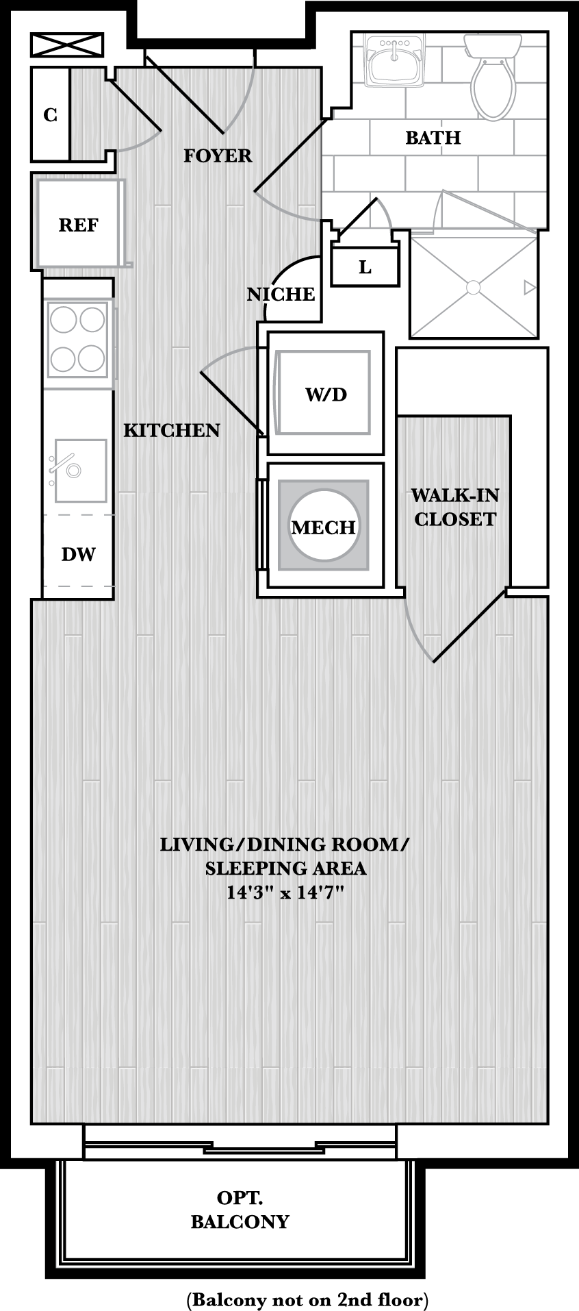 Studio floor plan