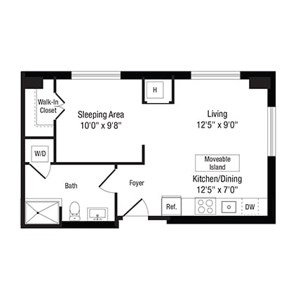 Studio-S1 floor plan