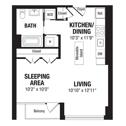 Studio-S2 floor plan