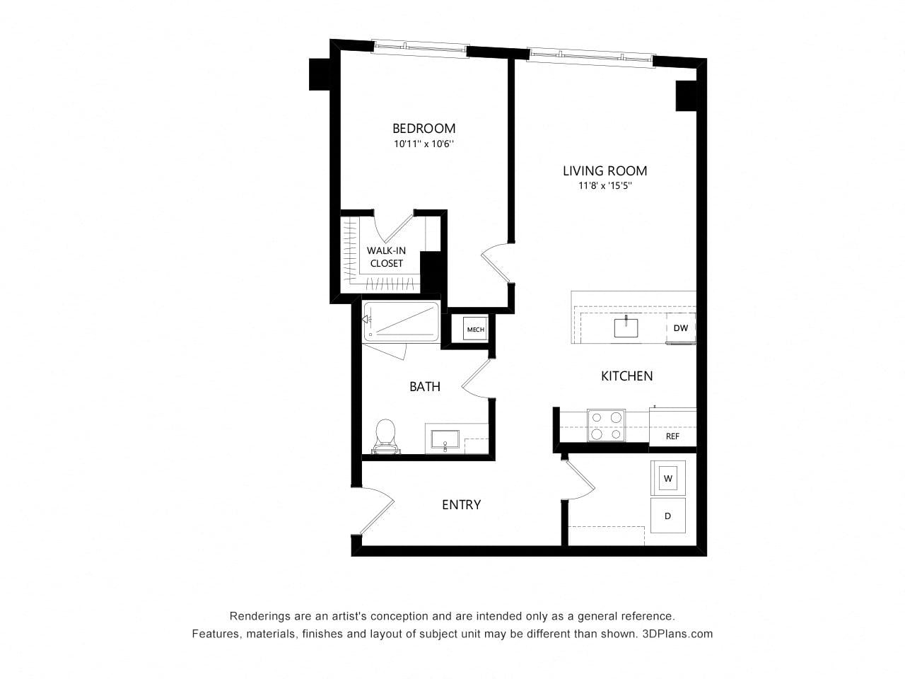 B01 Type A floor plan