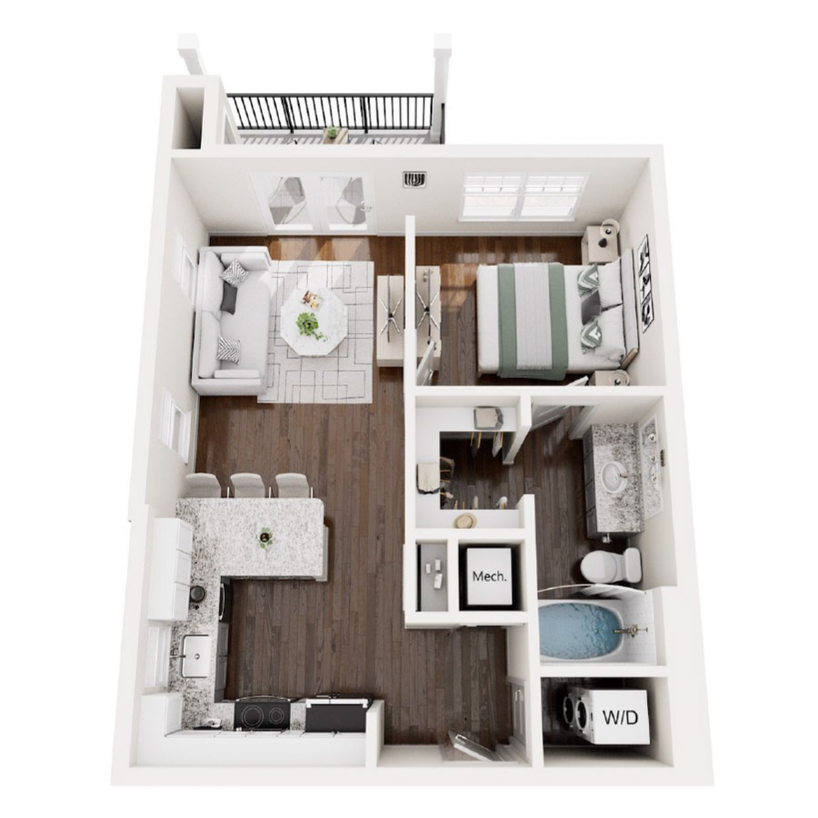 Jr One Bedroom floor plan