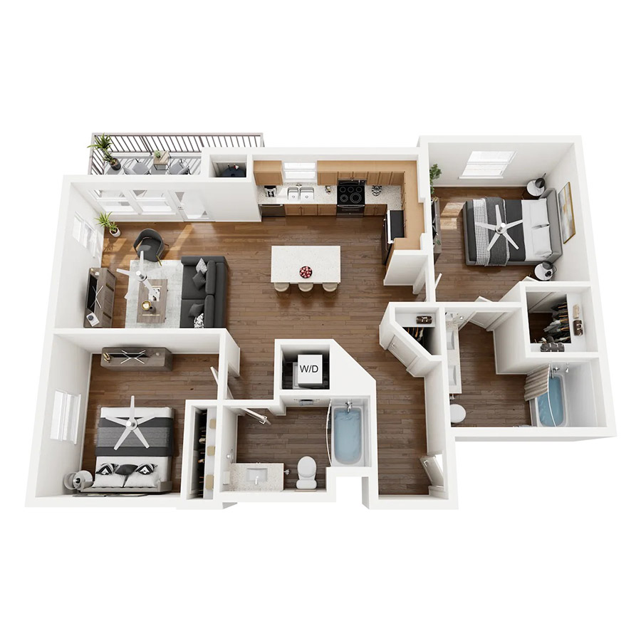 Heritage Split-Wing floor plan