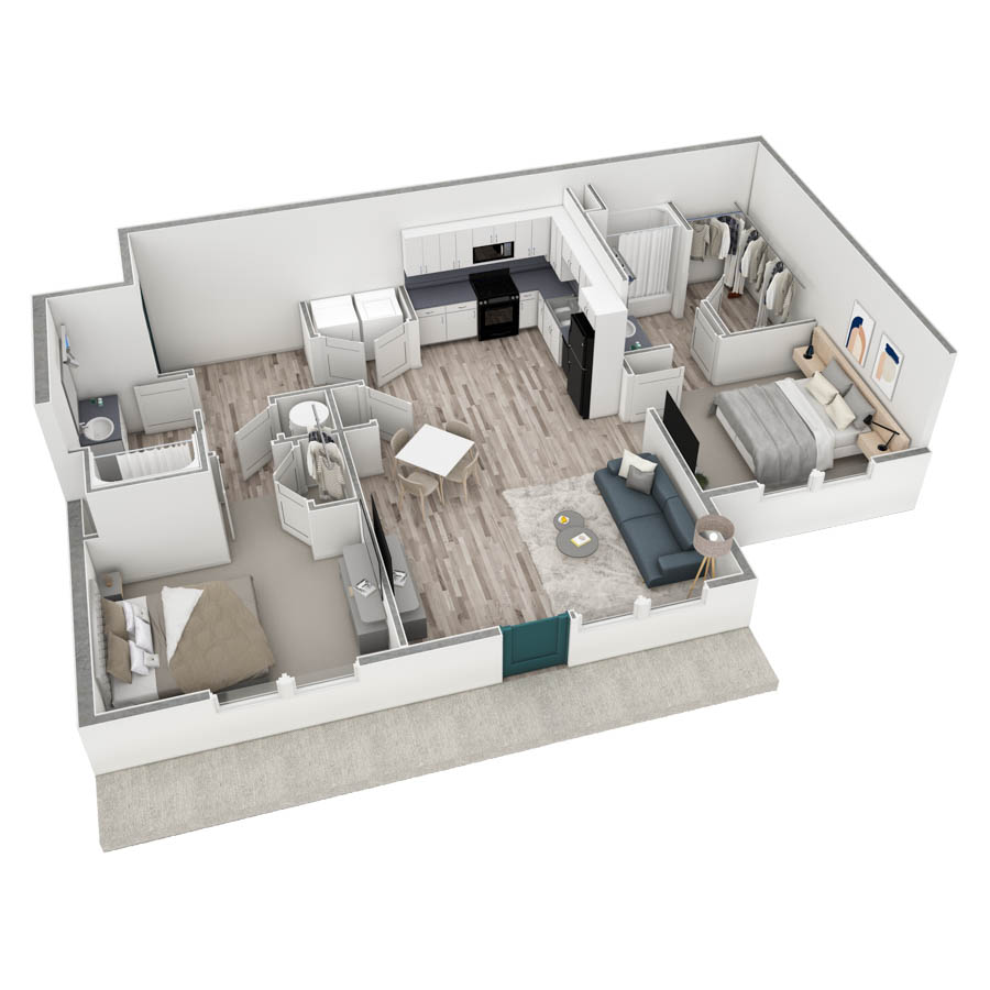 2-2 BR Premier Retreat Summit floor plan
