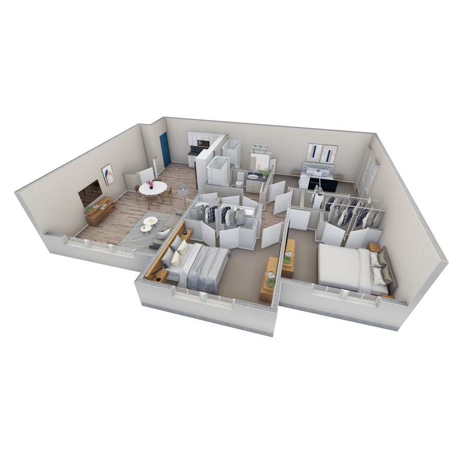 3-2 BR Retreat Overlook floor plan