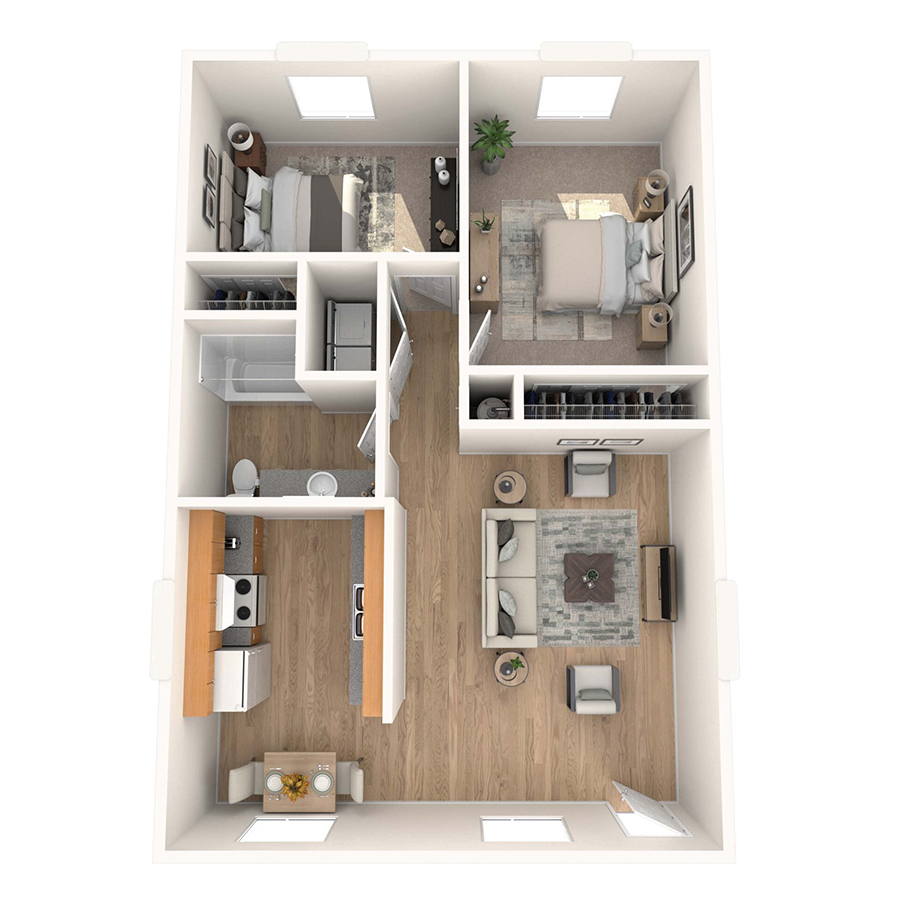 2x1 10b floor plan