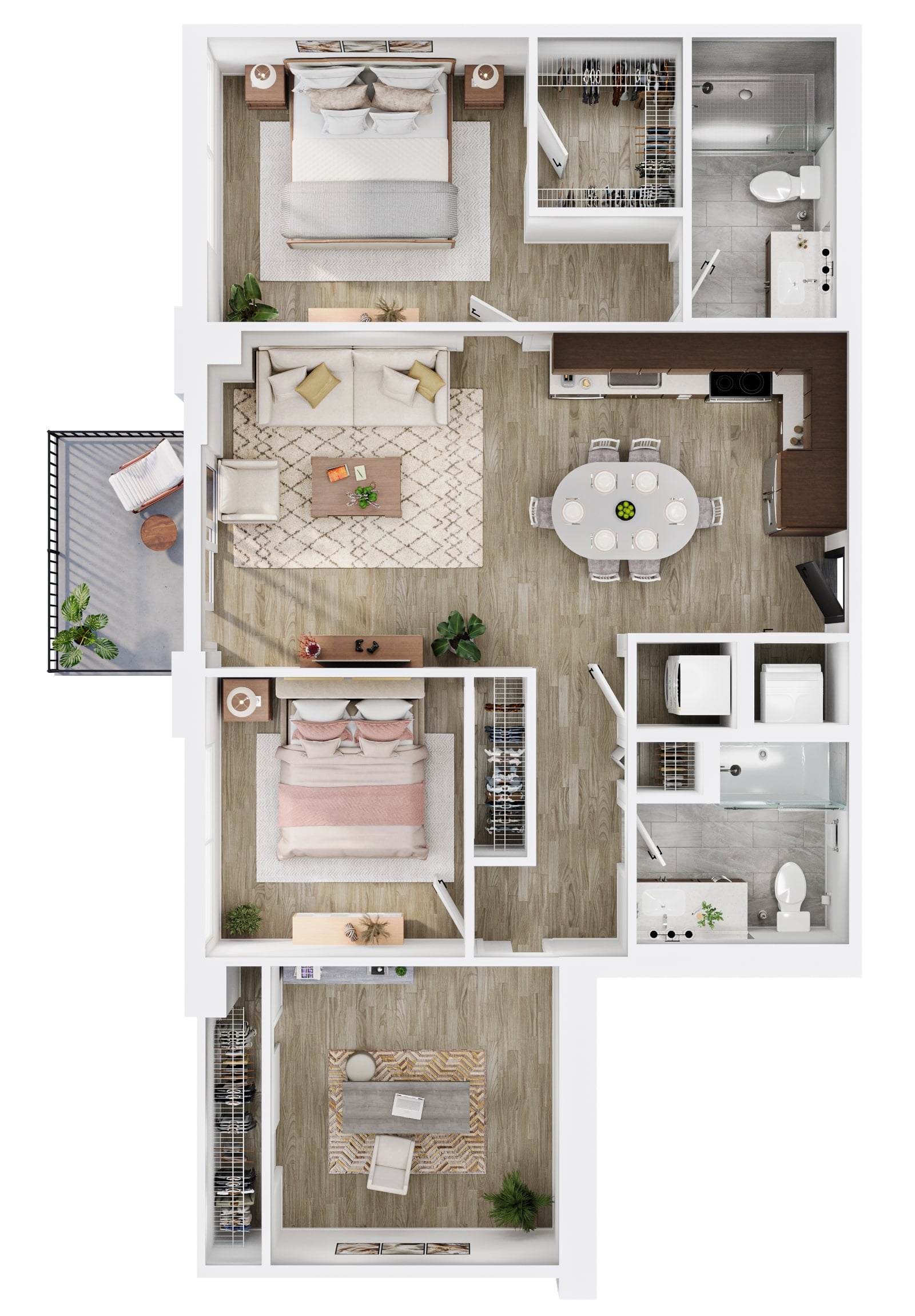 B1 Den floor plan