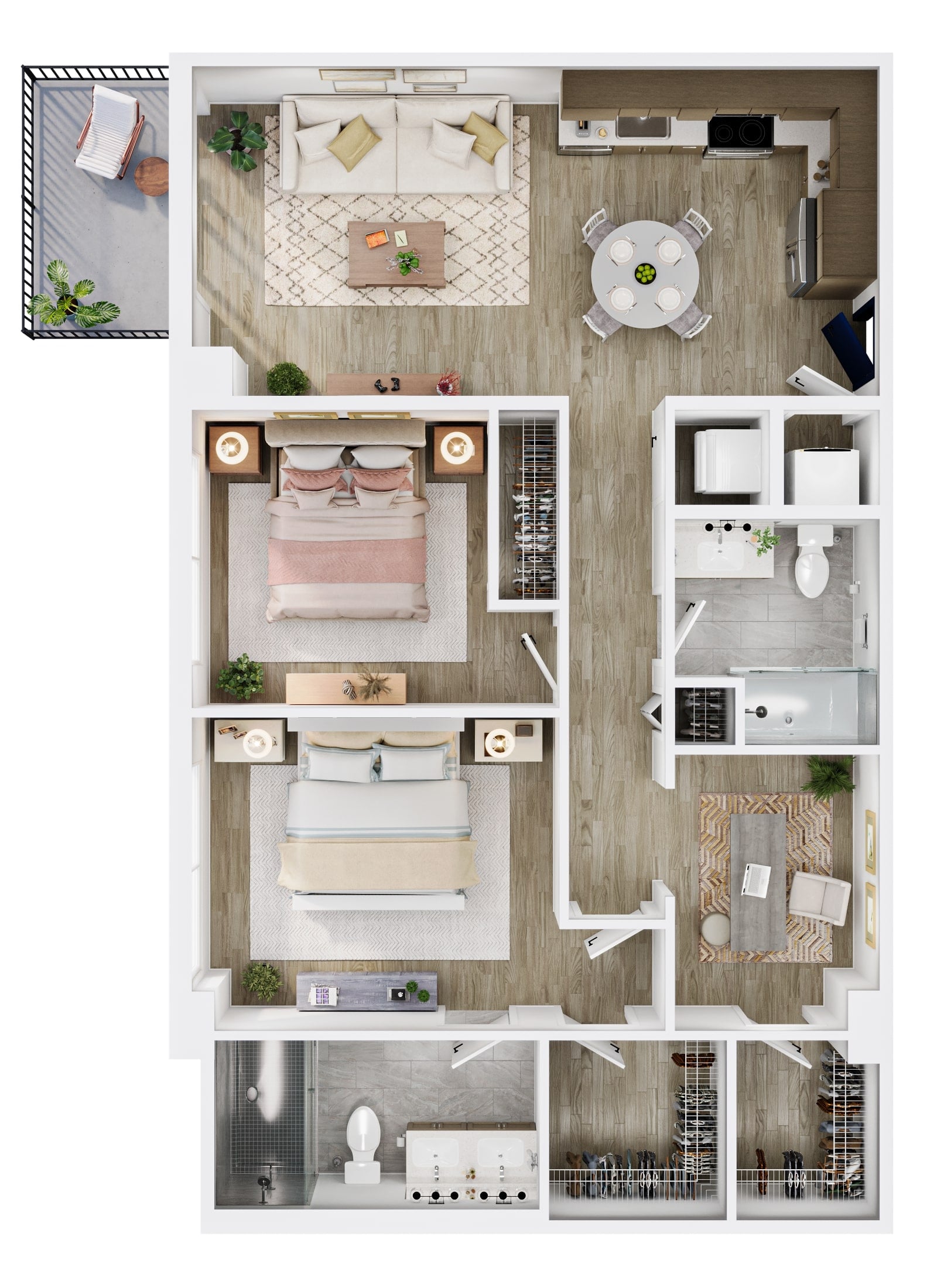 B3 Den floor plan