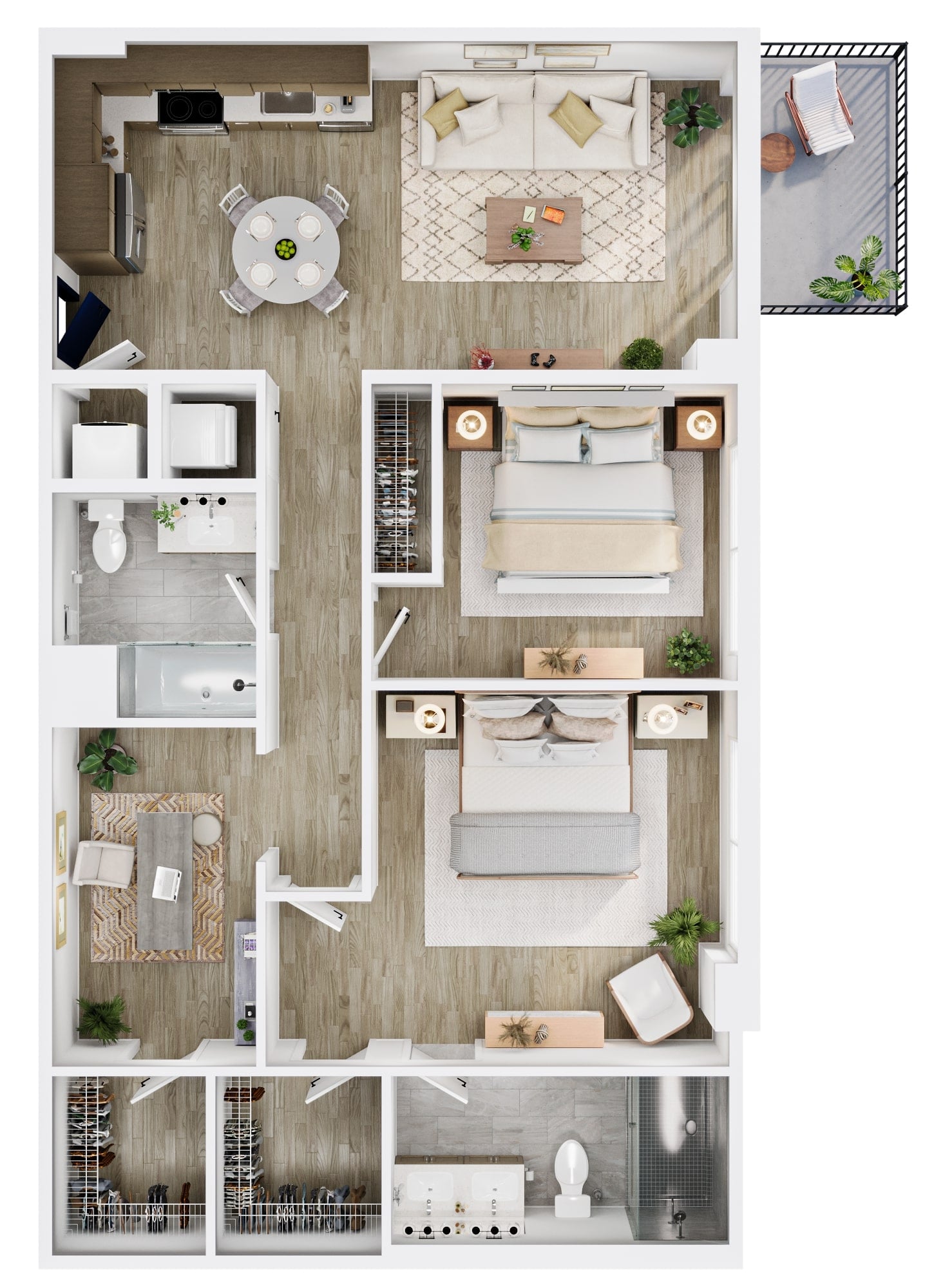 B2 Den floor plan