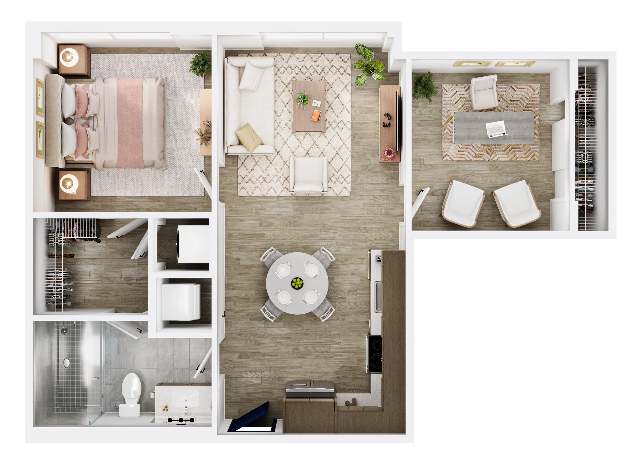 A Den floor plan
