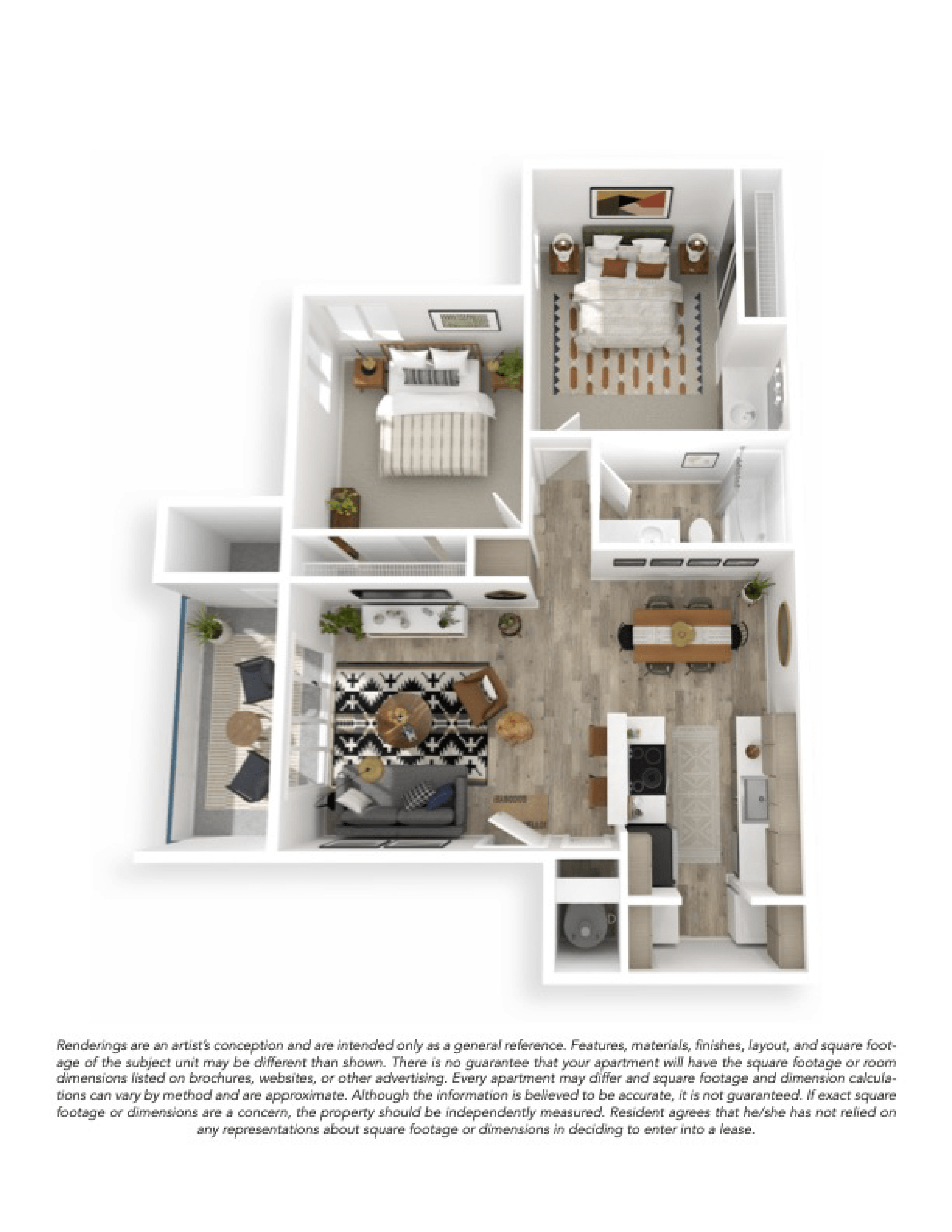 2x1.5 Premium floor plan