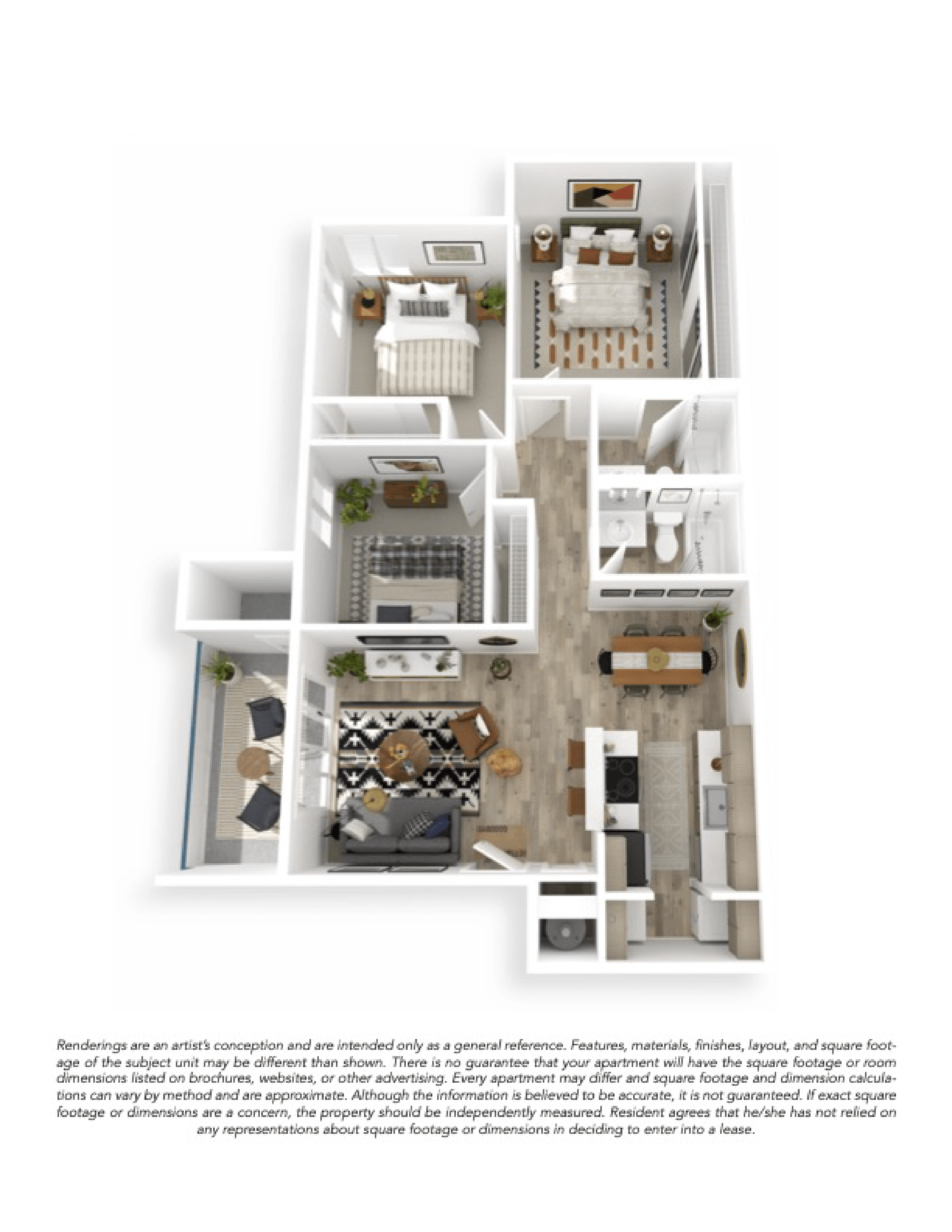 3x2 Premium floor plan