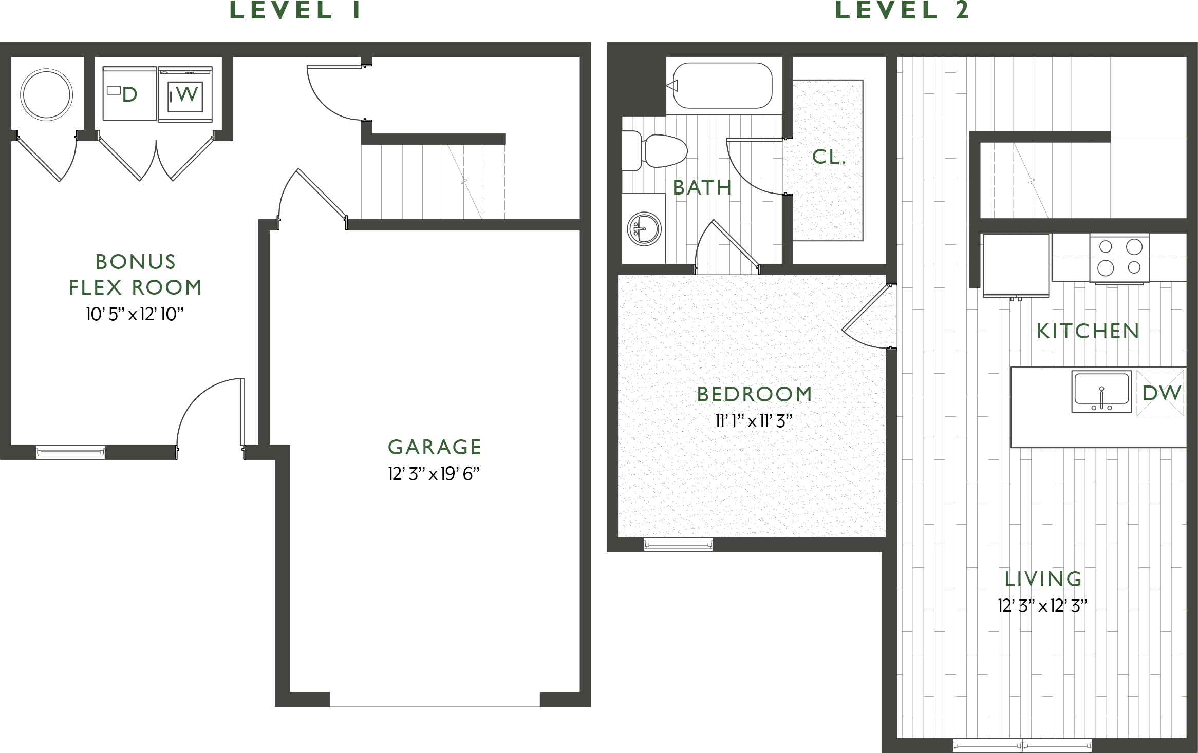 1B floor plan