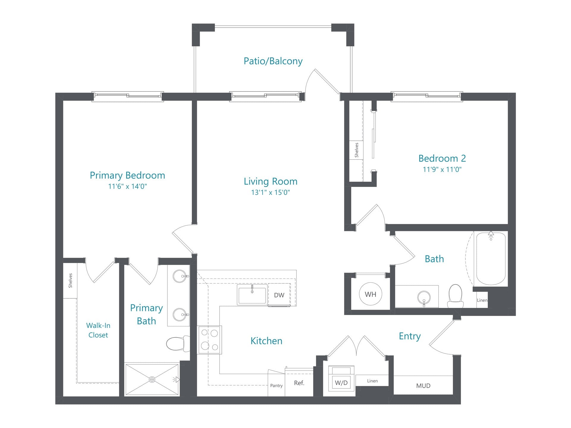 2x2-Relam (B2) floor plan