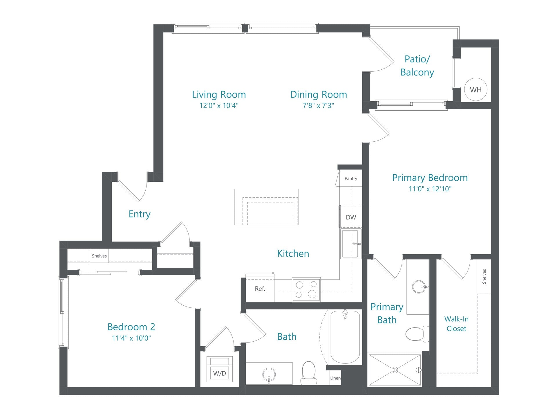 2x2-Skyline (B3) floor plan