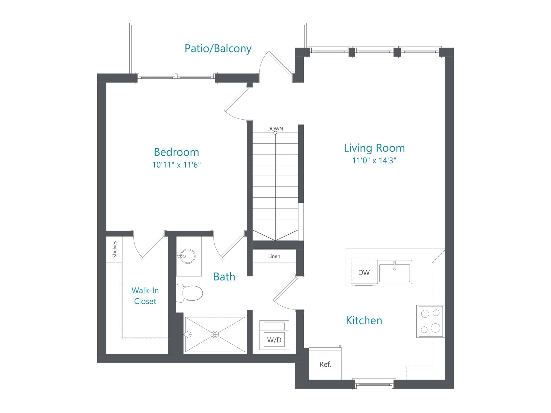 1x1-Beyond (A2) floor plan