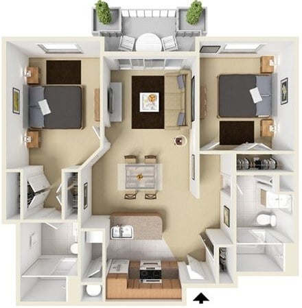 Cityscape floor plan