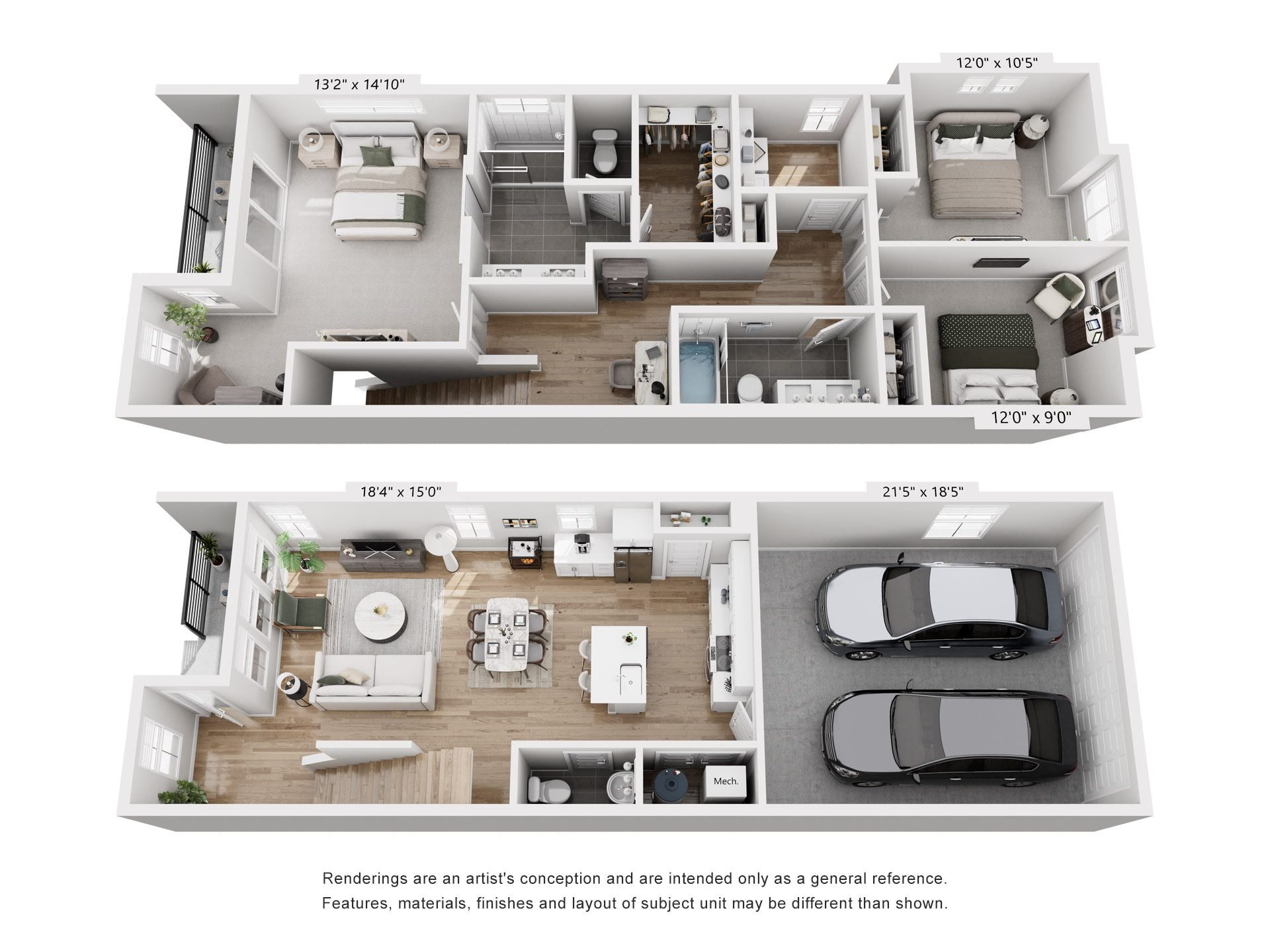 The Fillmore - Townhome 2B floor plan