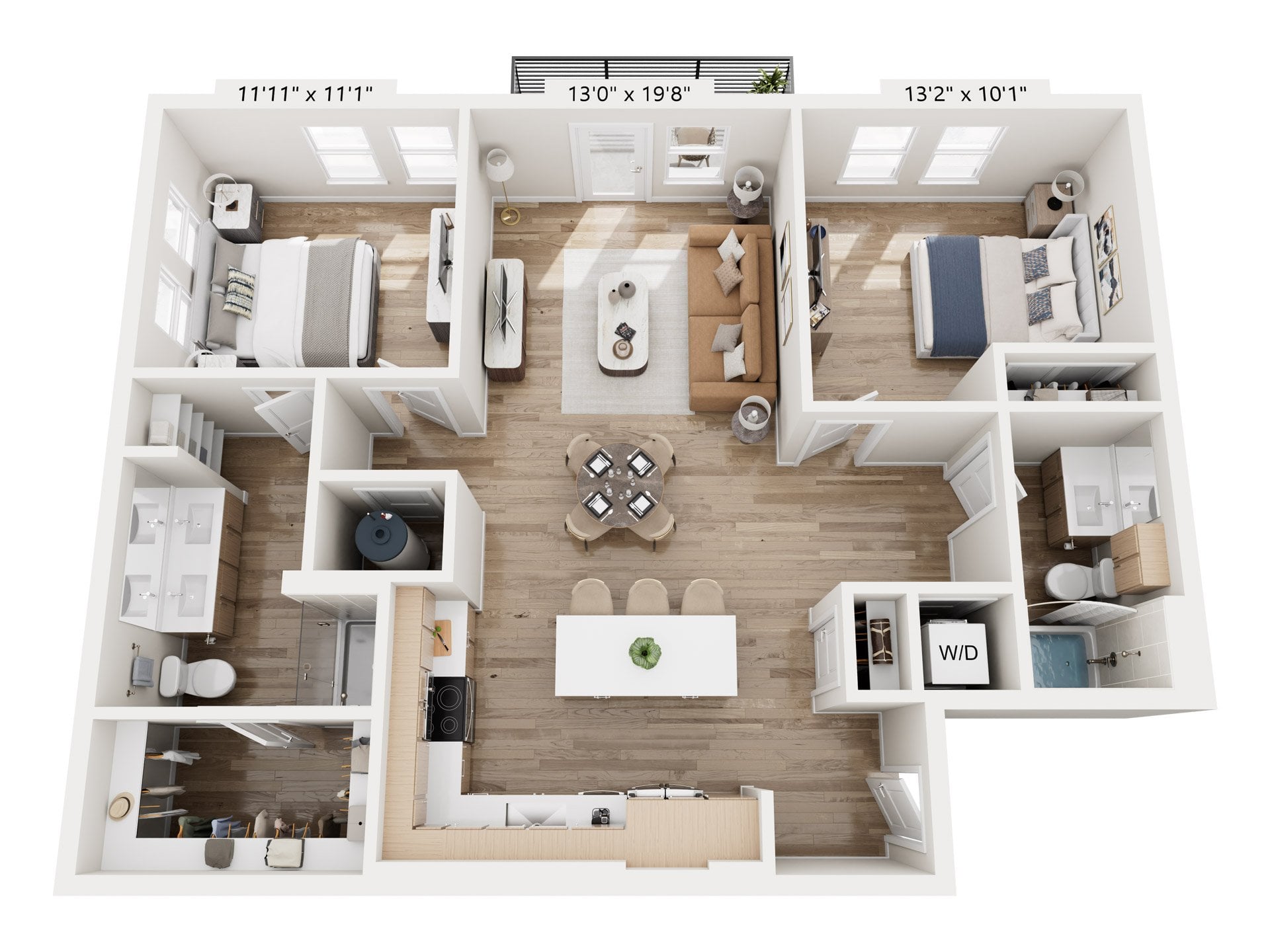 The Madison - 2B floor plan