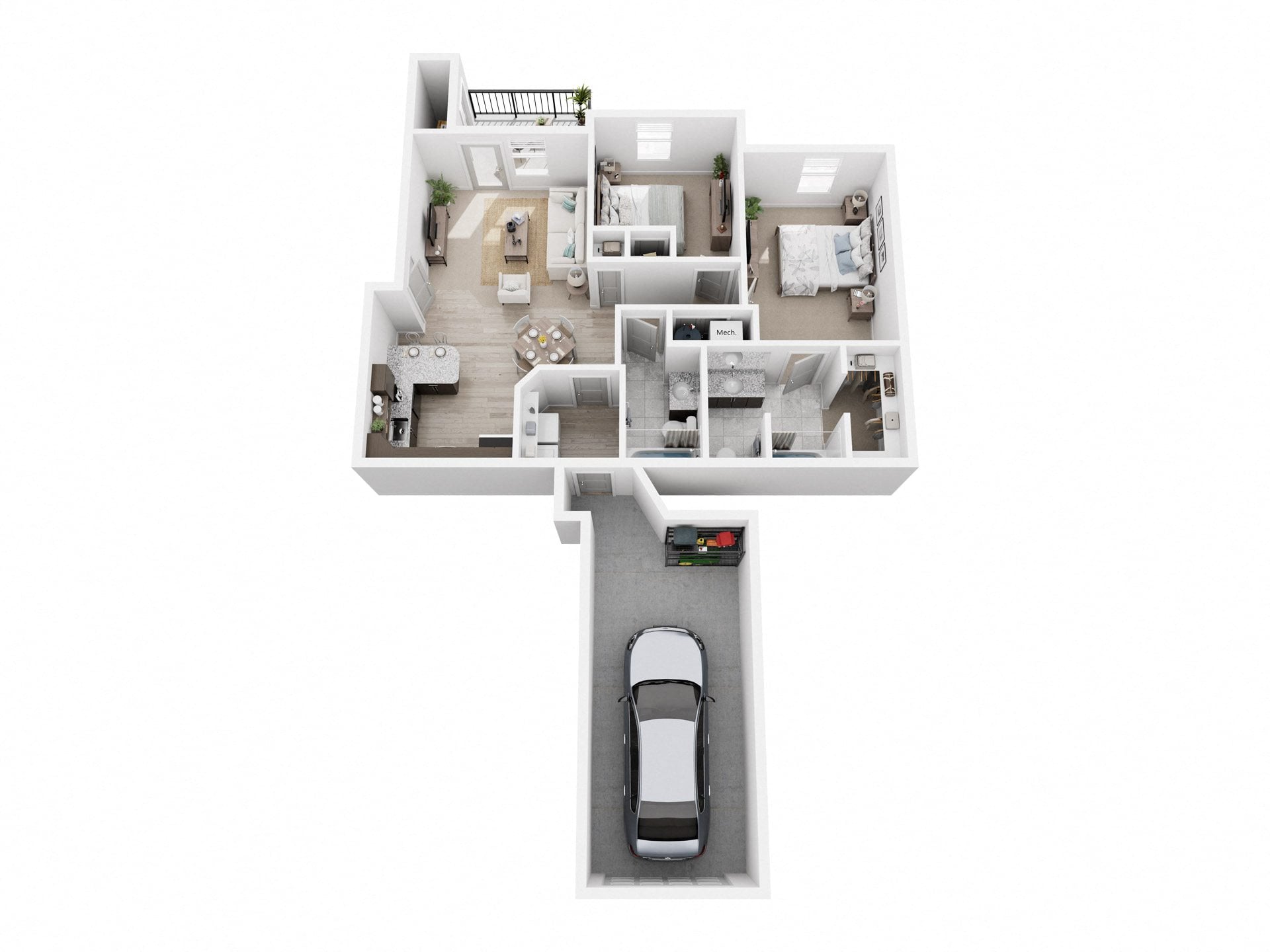 Longspur (with garage) floor plan