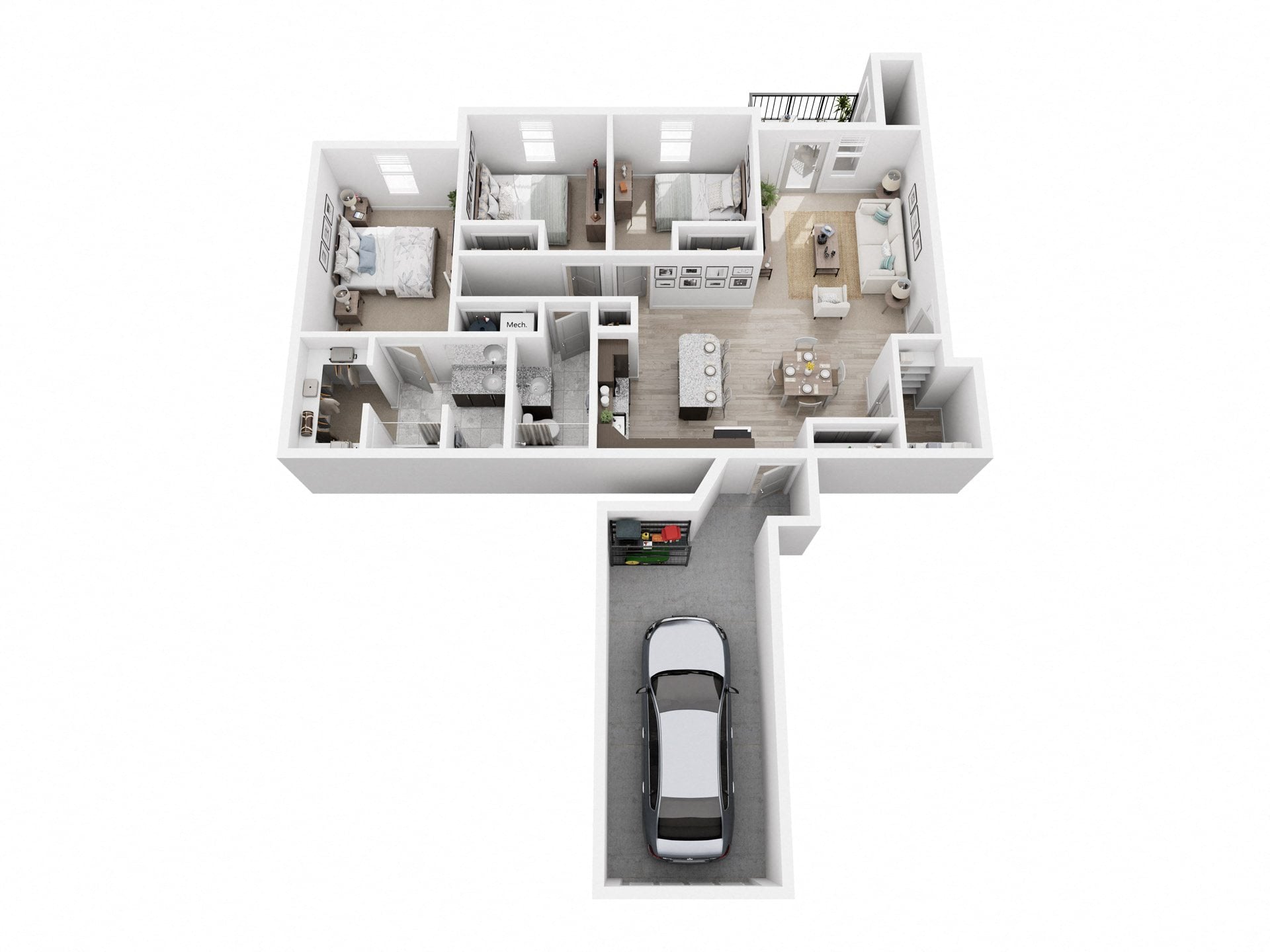 Tanager (with garage) floor plan