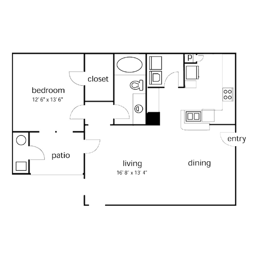 A3 -1x1 floor plan