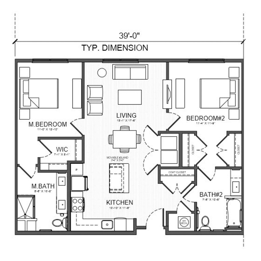 Clover floor plan