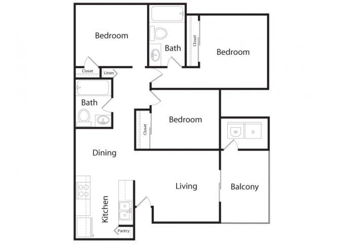 3x2 floor plan