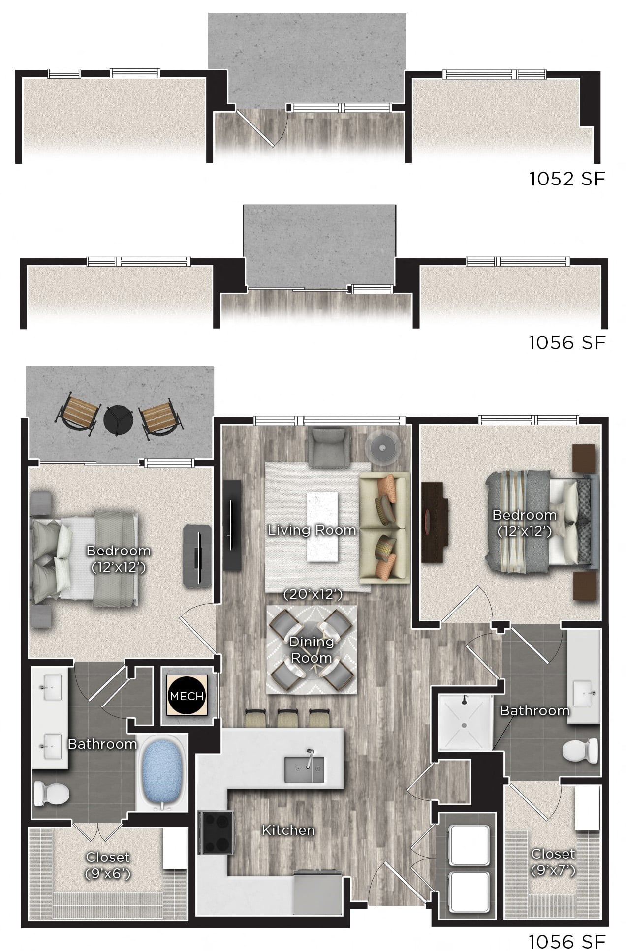 N floor plan