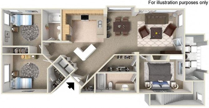 H Montclaire 1321 to 1389 SF RENOVATED floor plan