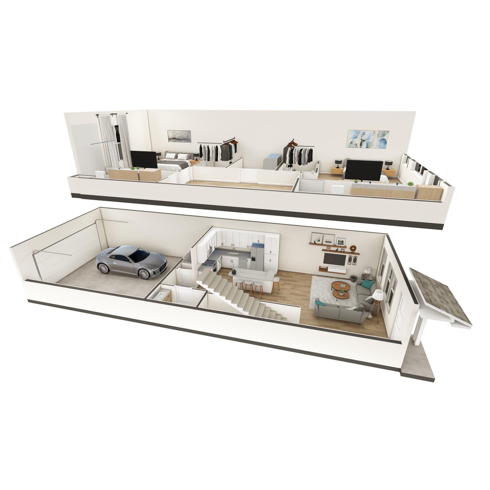 D1 - Townhouse floor plan