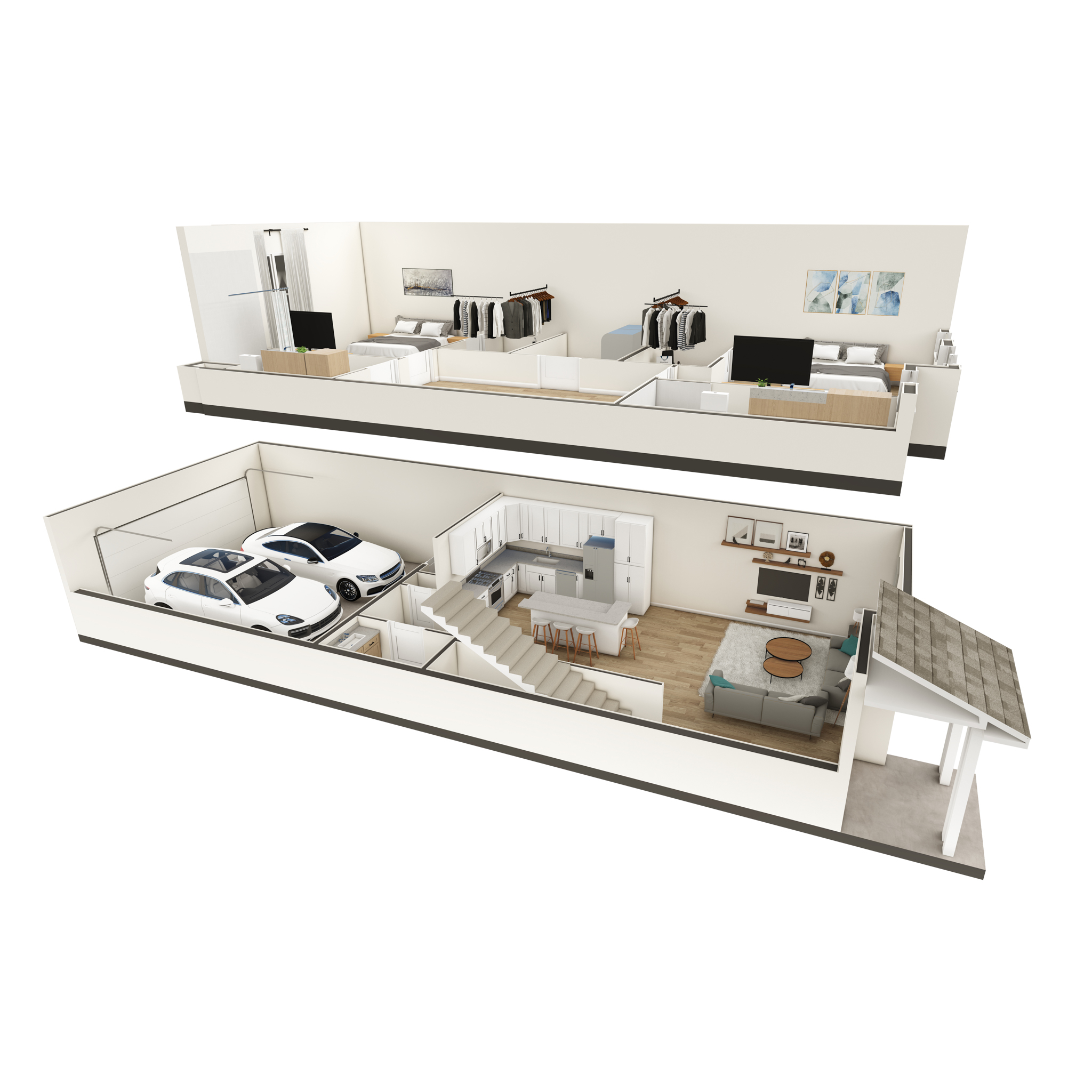 D2 - Townhouse floor plan