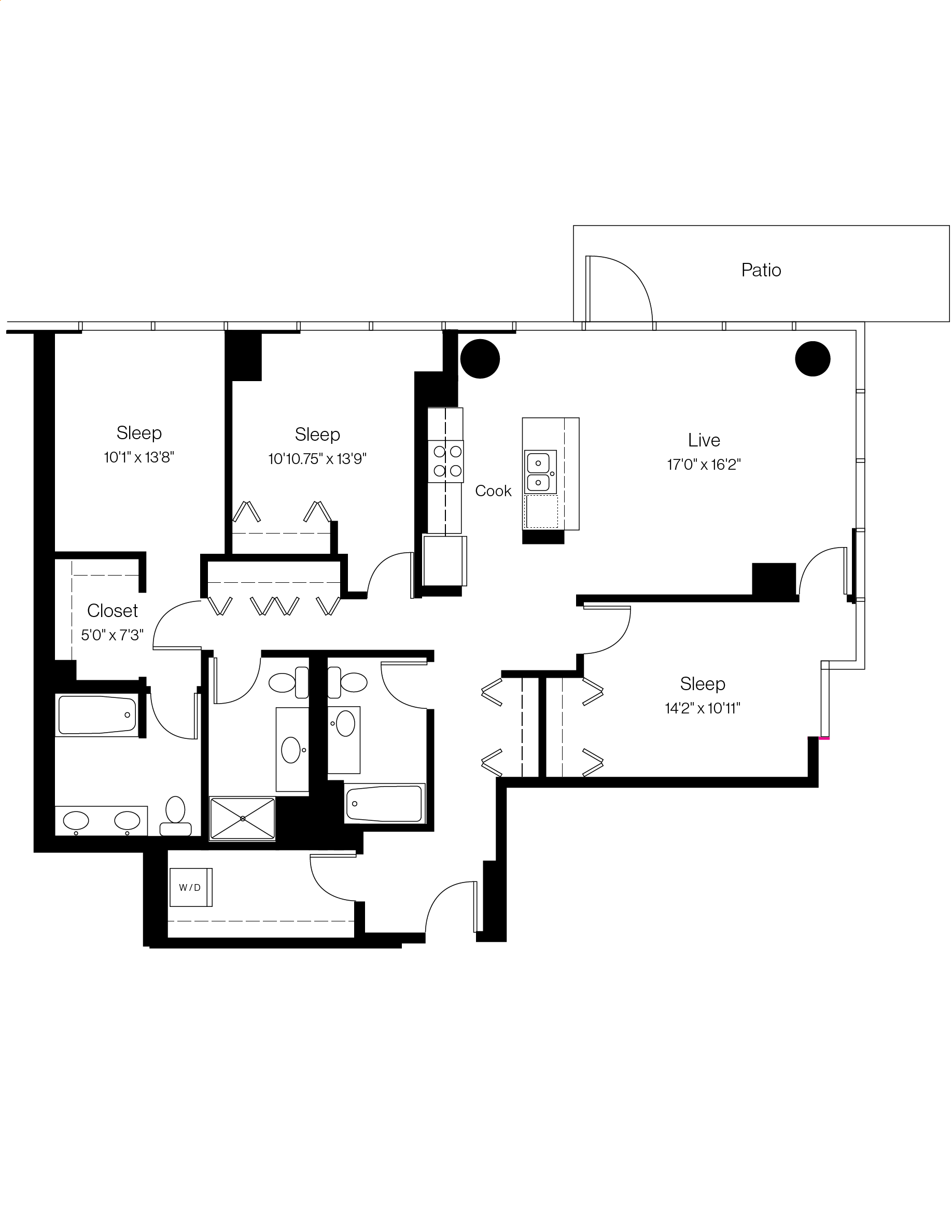 Unit 0901 floor plan