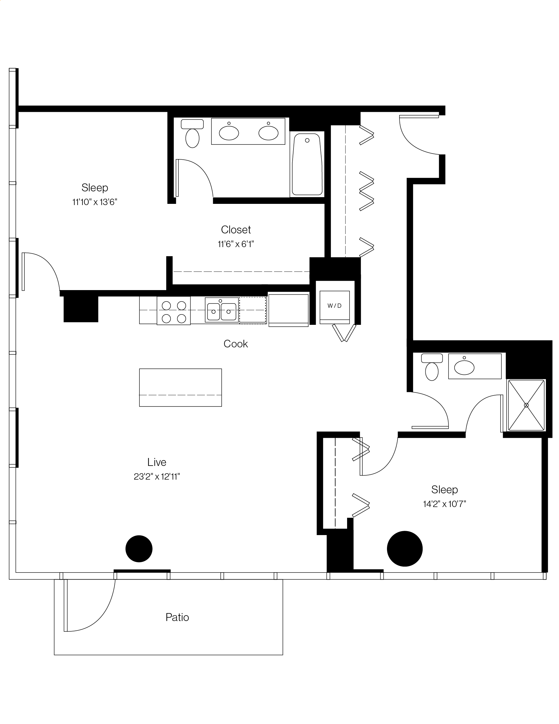 Unit 0909 floor plan