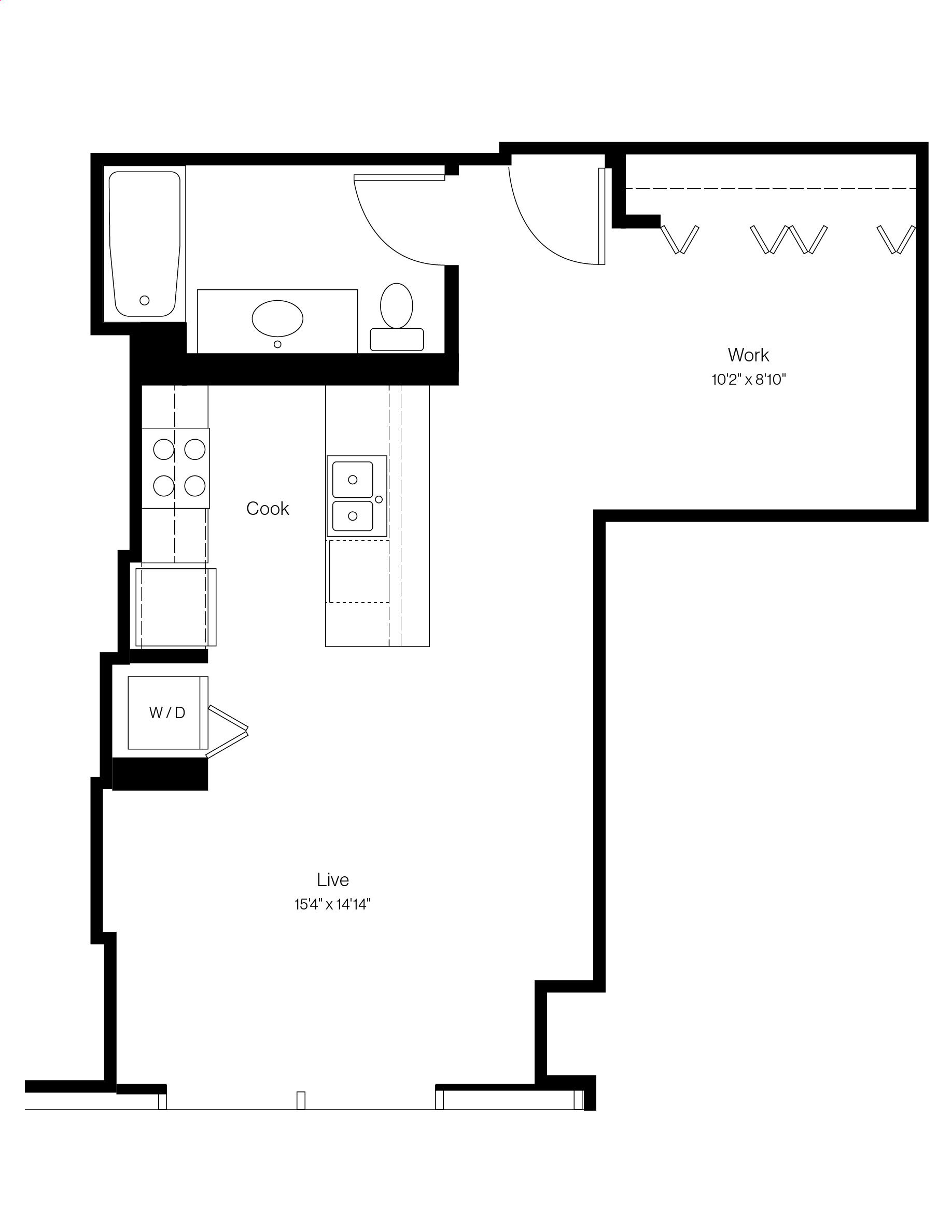Unit 1008 floor plan