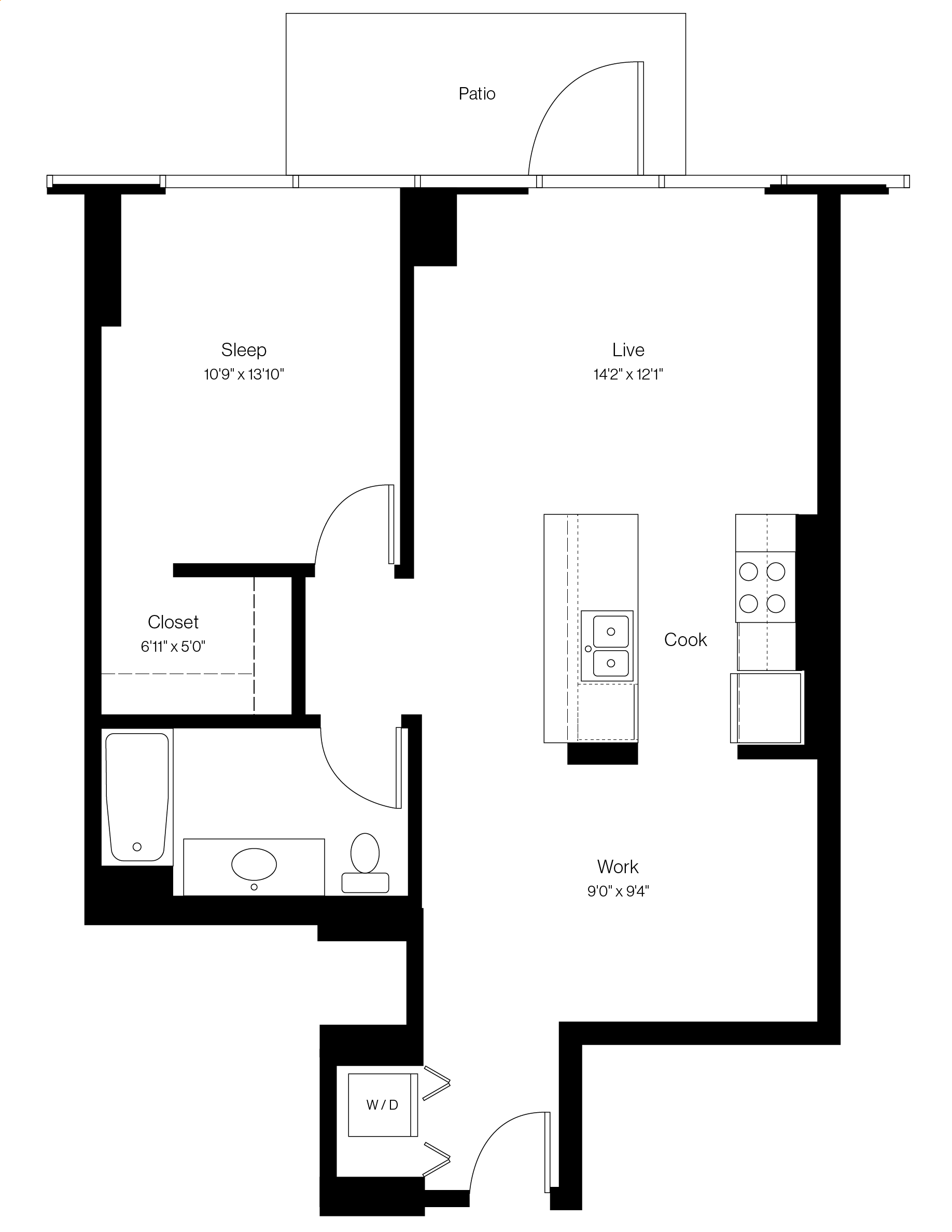 Unit 1311 floor plan