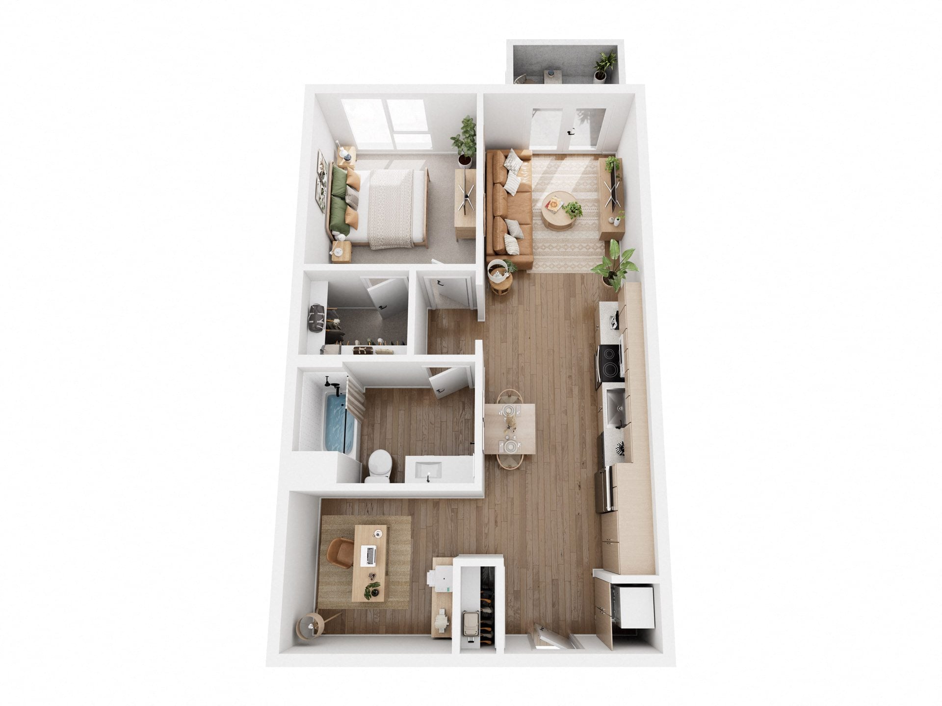 A1-Den floor plan