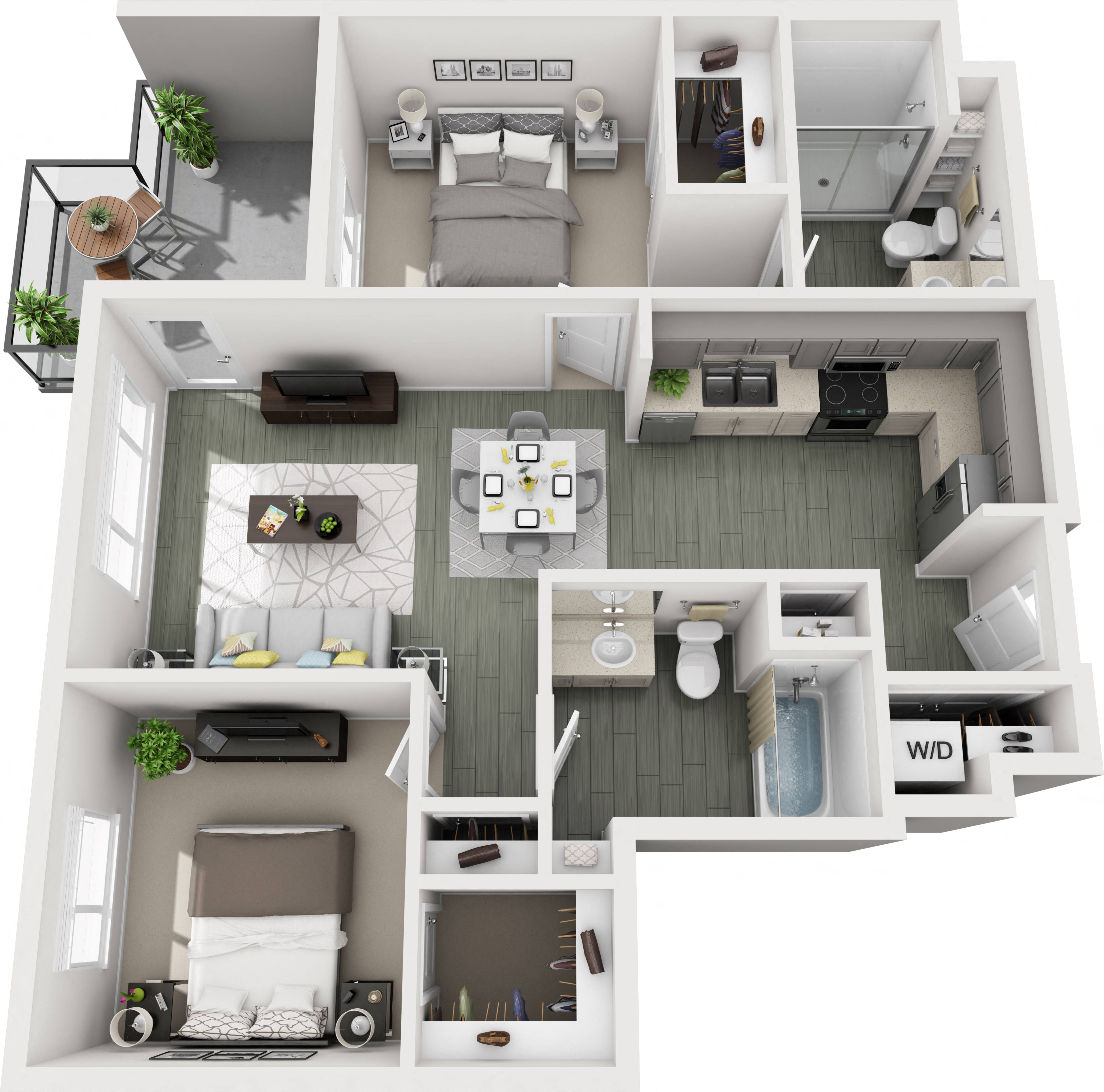 B2A (2x2) floor plan