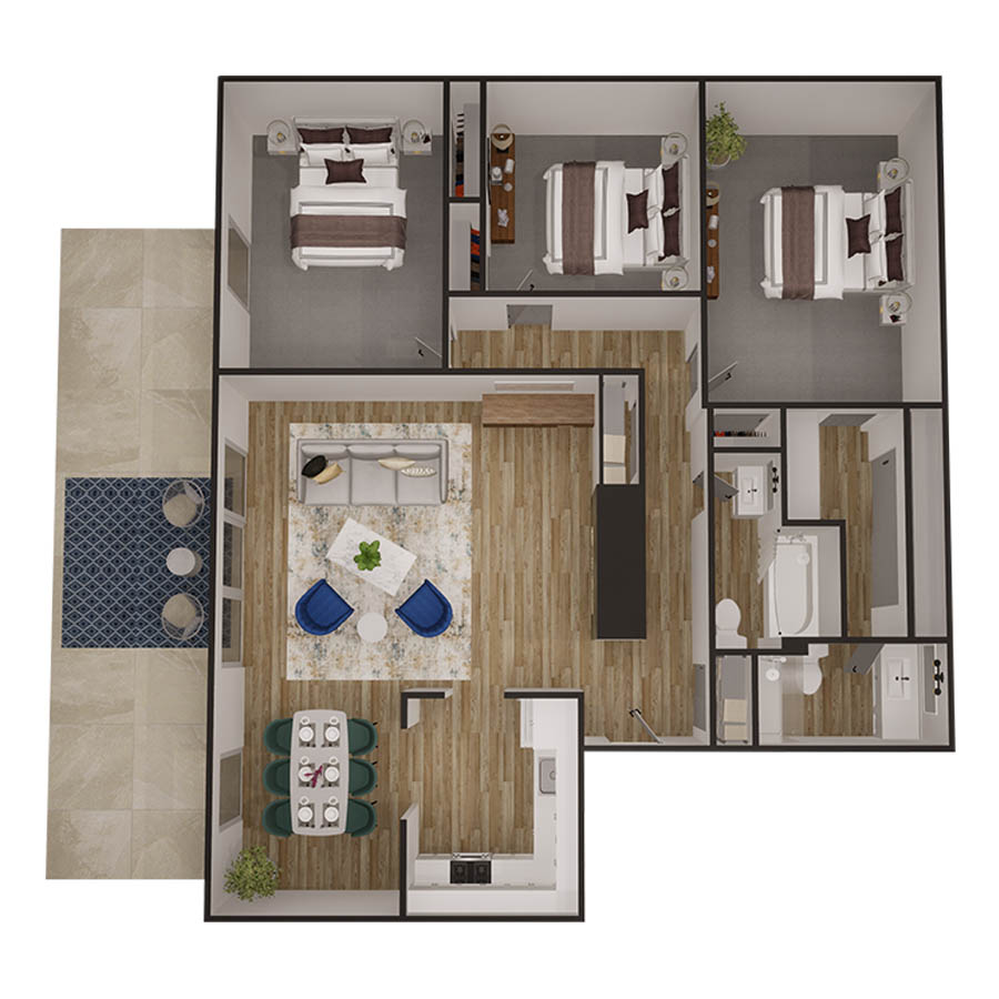The Buena Vista floor plan