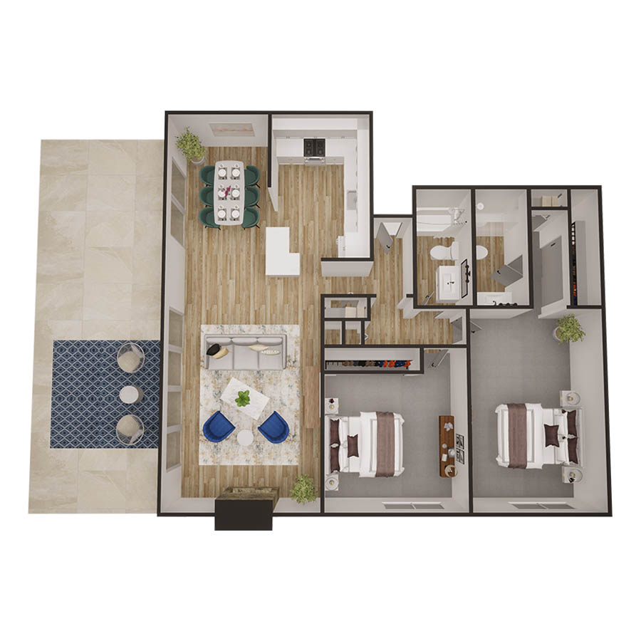 The Alhambra floor plan