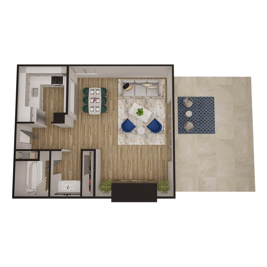 The Mission floor plan