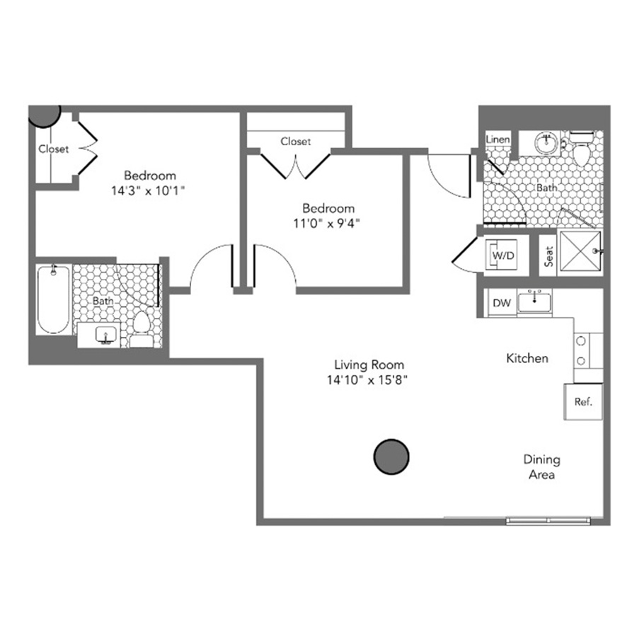 2E floor plan